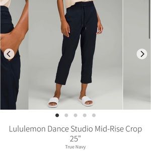 Lululemon Dance Studio Mid-Rise Crop 25"
True Navy